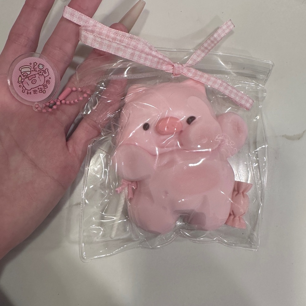 Cute Pink Pig Squishy Toy